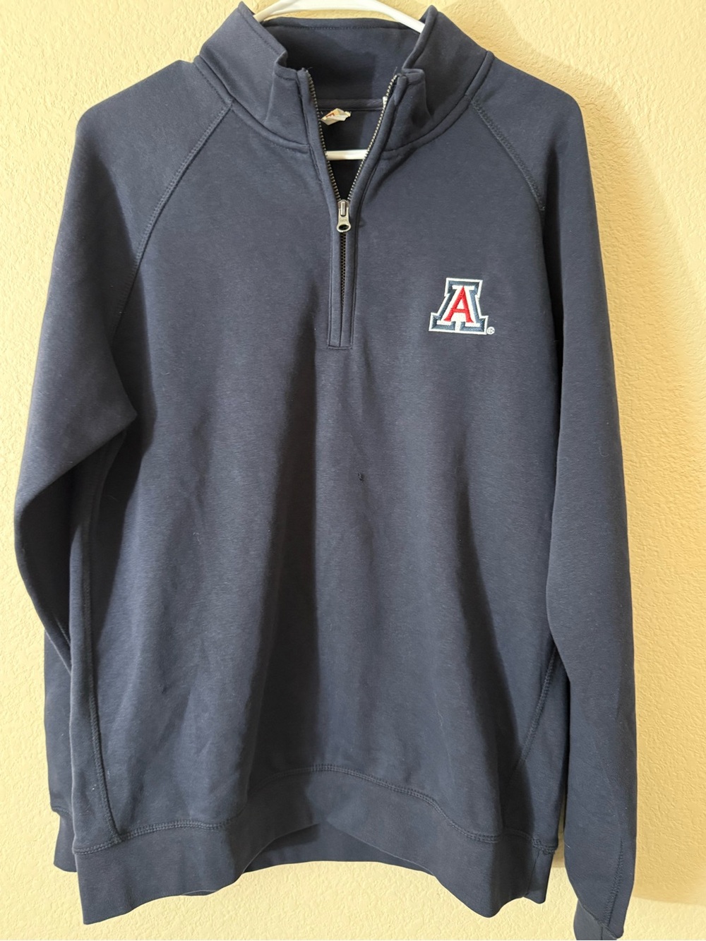 Unisex League Arizona Wildcats Navy Quarter-Zip Pullover Sweatshirt M NWT